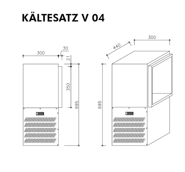 Hefa refroidisseur de déchets 2x 120L