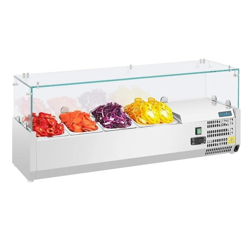 Polar Série G Vitrine réfrigérée à poser pour 3 x GN1/3 + 1 x GN1/2