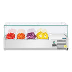 Polar Série G Vitrine réfrigérée à poser pour 3 x GN1/3 + 1 x GN1/2