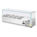 Polar Série G Vitrine réfrigérée à poser pour 3 x GN1/3 + 1 x GN1/2