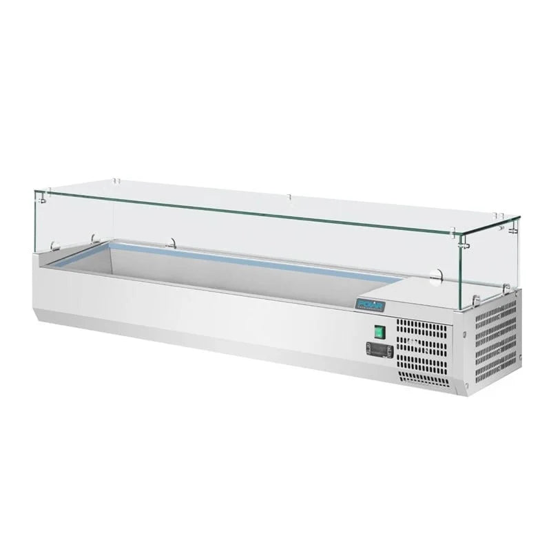 Polar Série G Vitrine réfrigérée à poser pour 5 x GN1/3 et 1 x GN1/2