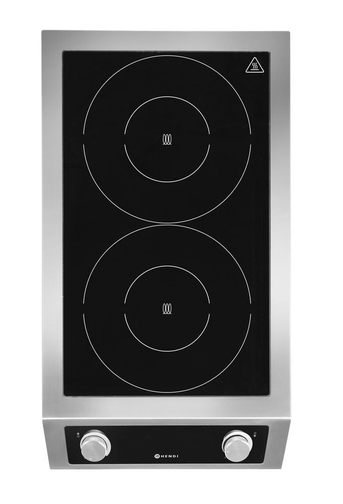 Plaque de cuisson à induction modèle 7000, HENDI, Profi Line, 400V/7000W, 405x700x(H)145mm