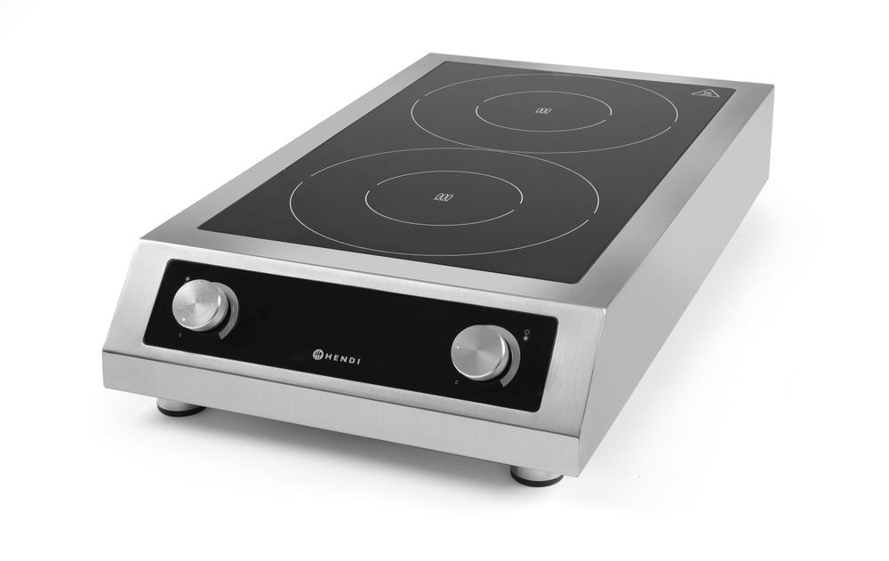 Plaque de cuisson à induction modèle 7000, HENDI, Profi Line, 400V/7000W, 405x700x(H)145mm