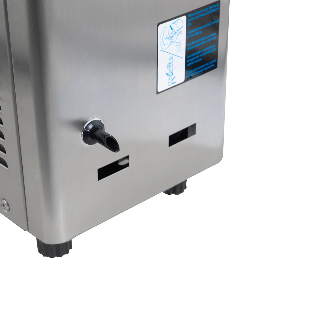 Machine à granité 1x 12 Litres inox noir