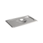Rieber Couvercle GN en inox GN 1/4 standard avec poignée encastrée, Mod. 141