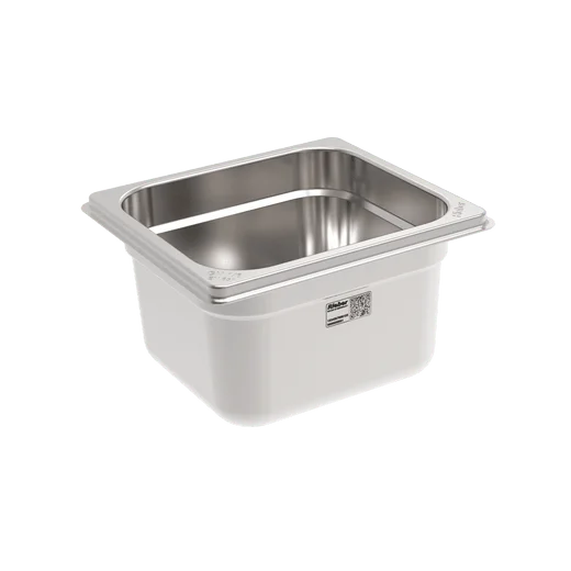 Rieber Bac GN en inox GN 1/6 - 100 mm, contenu : 1,4 litres, Mod. 16 100