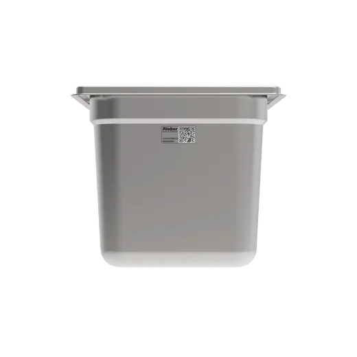 Rieber Bac GN en inox GN 1/6 - 150 mm, contenu : 2,1 litres, Mod. 16 150