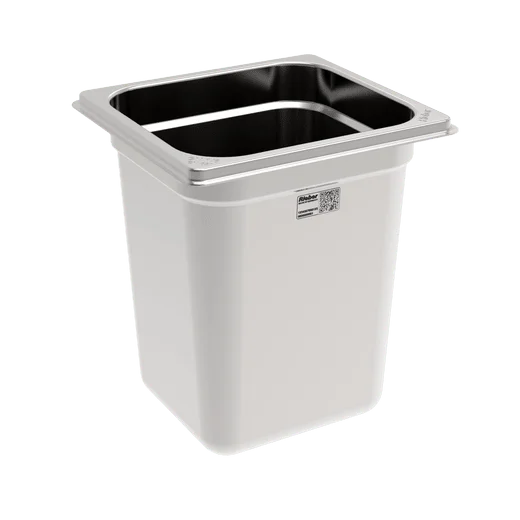Rieber Bac GN en inox GN 1/6 - 200 mm, contenu : 2,8 litres, Mod. 16 200
