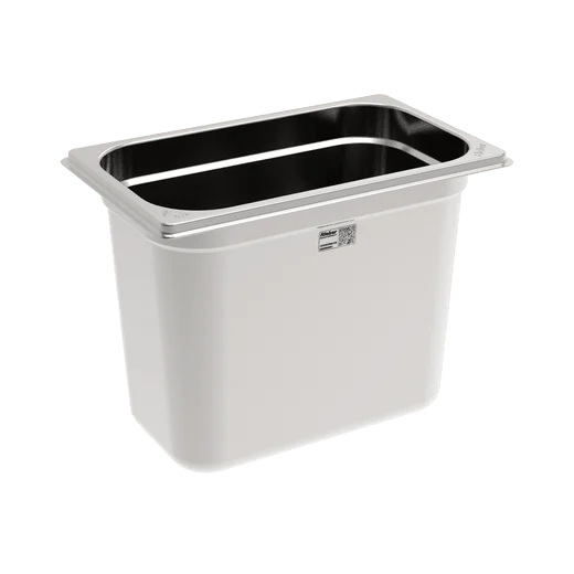 Rieber Bac GN en inox GN 1/4 - 200 mm, contenu : 5 litres, Mod. 14 200