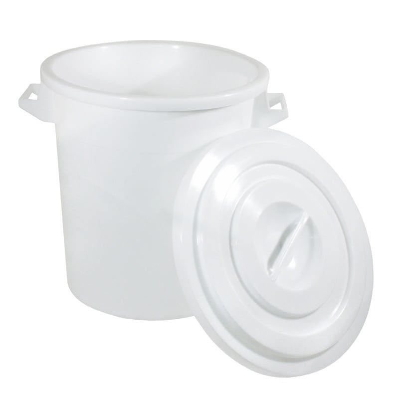 Fût plastique Polyéthylène blanc 100l - sans couvercle