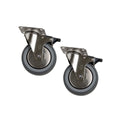 2 roulettes avec frein pour tables de travail