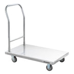 Chariot de transport / chariot à plateforme FT-A, 90 x 55 x 87 cm, jusqu’à 300 kg de charge, inox