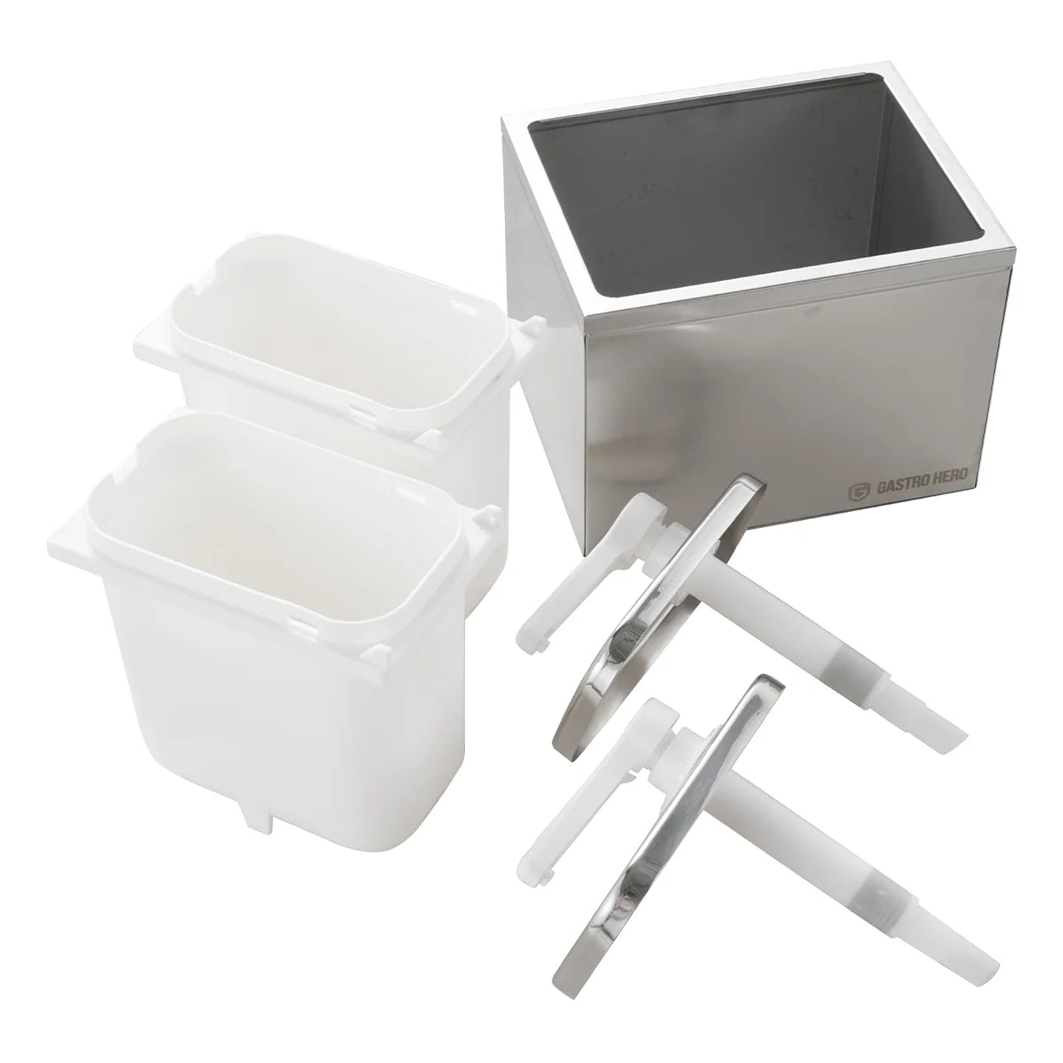 Distributeur de sauces - 2 x 2 litres - Pompe doseuse PP