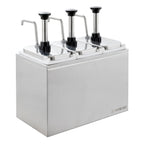 Distributeur de sauces - 3 x 3 litres - Pompe doseuse en acier inoxydable