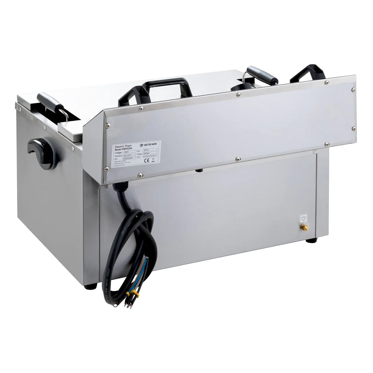 Friteuse électrique à pâtisseries - 20,4 litres - 5 kW - avec robinet de vidange