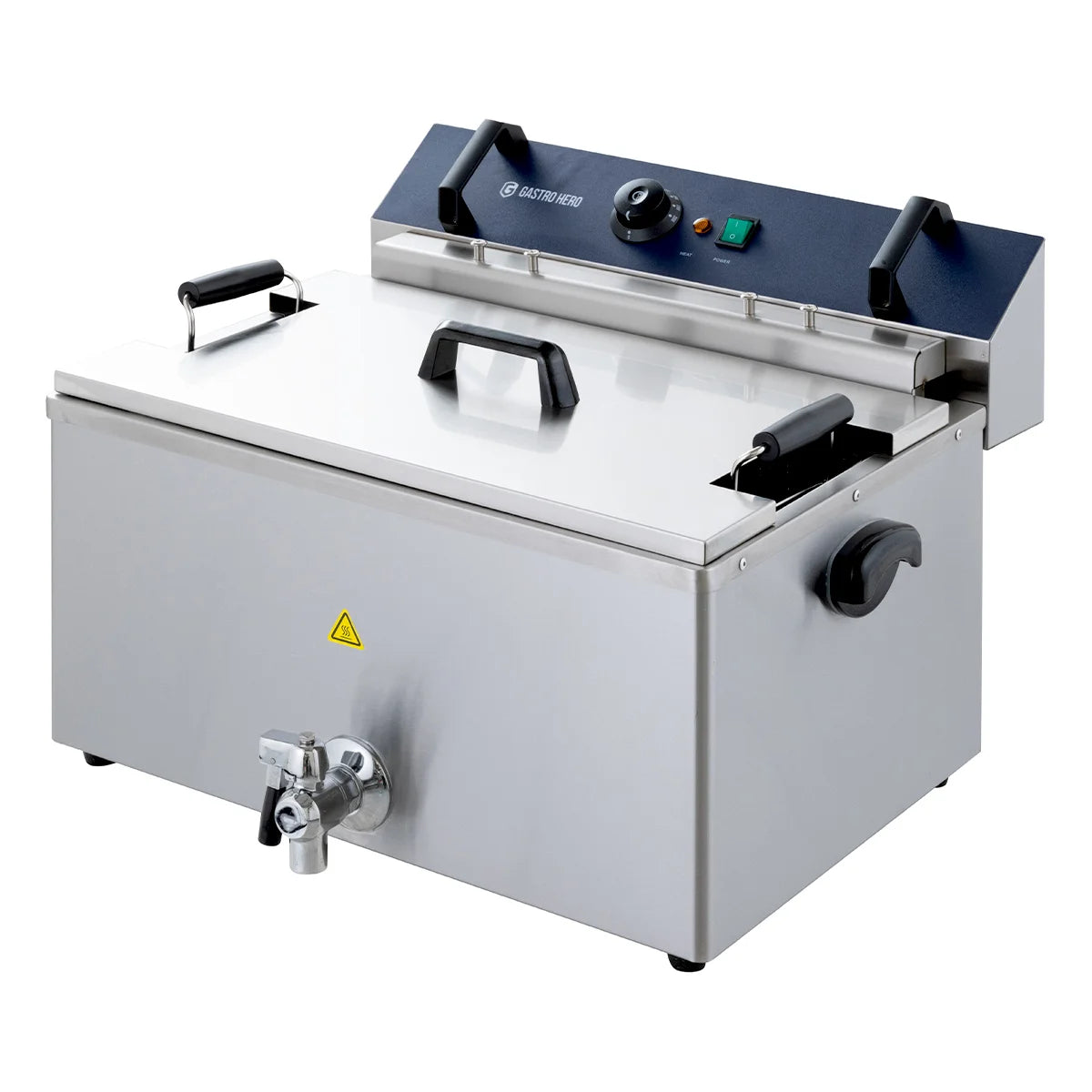 Friteuse électrique à pâtisseries - 20,4 litres - 5 kW - avec robinet de vidange