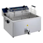 Friteuse électrique à pâtisseries - 20,4 litres - 5 kW - avec robinet de vidange