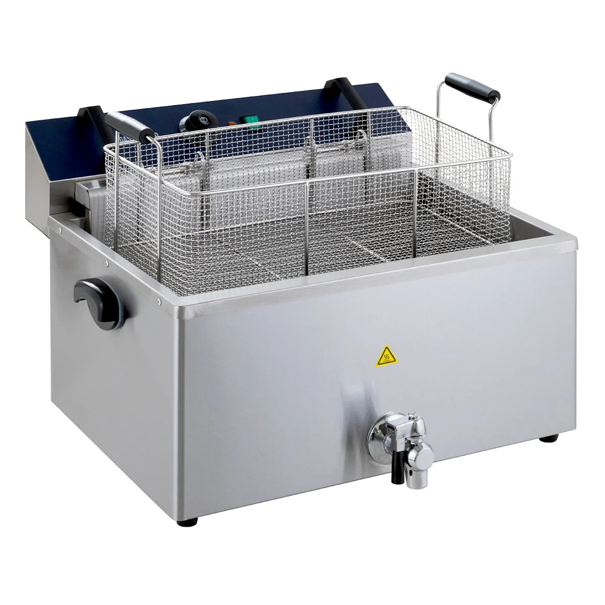 Friteuse électrique à pâtisseries - 20,4 litres - 5 kW - avec robinet de vidange