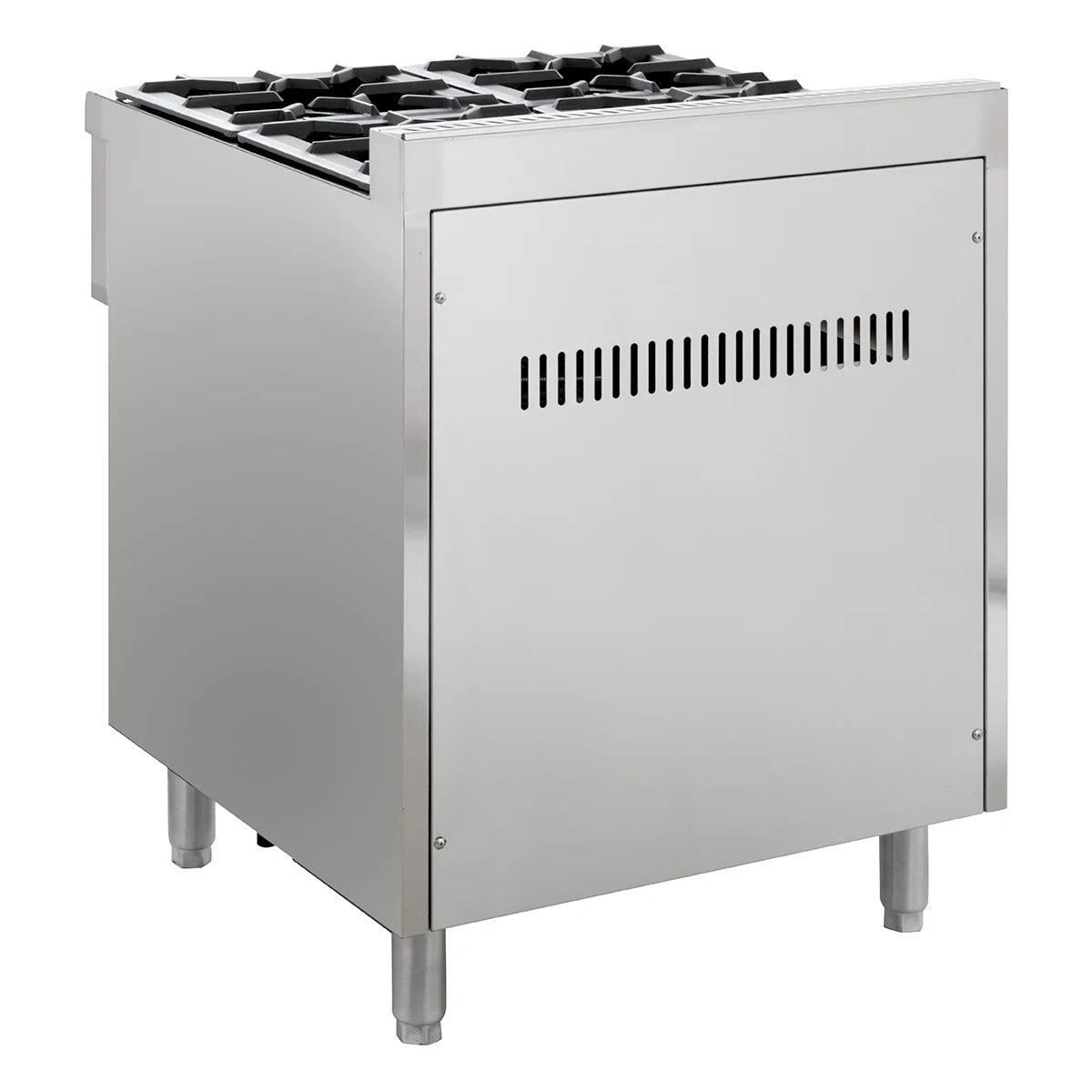 Cuisinière à gaz ECO avec soubassement ouvert - 28,8 kW - 4 brûleurs