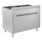 Cuisinière à gaz ECO avec soubassement ouvert - 43,2 kW - 6 brûleurs