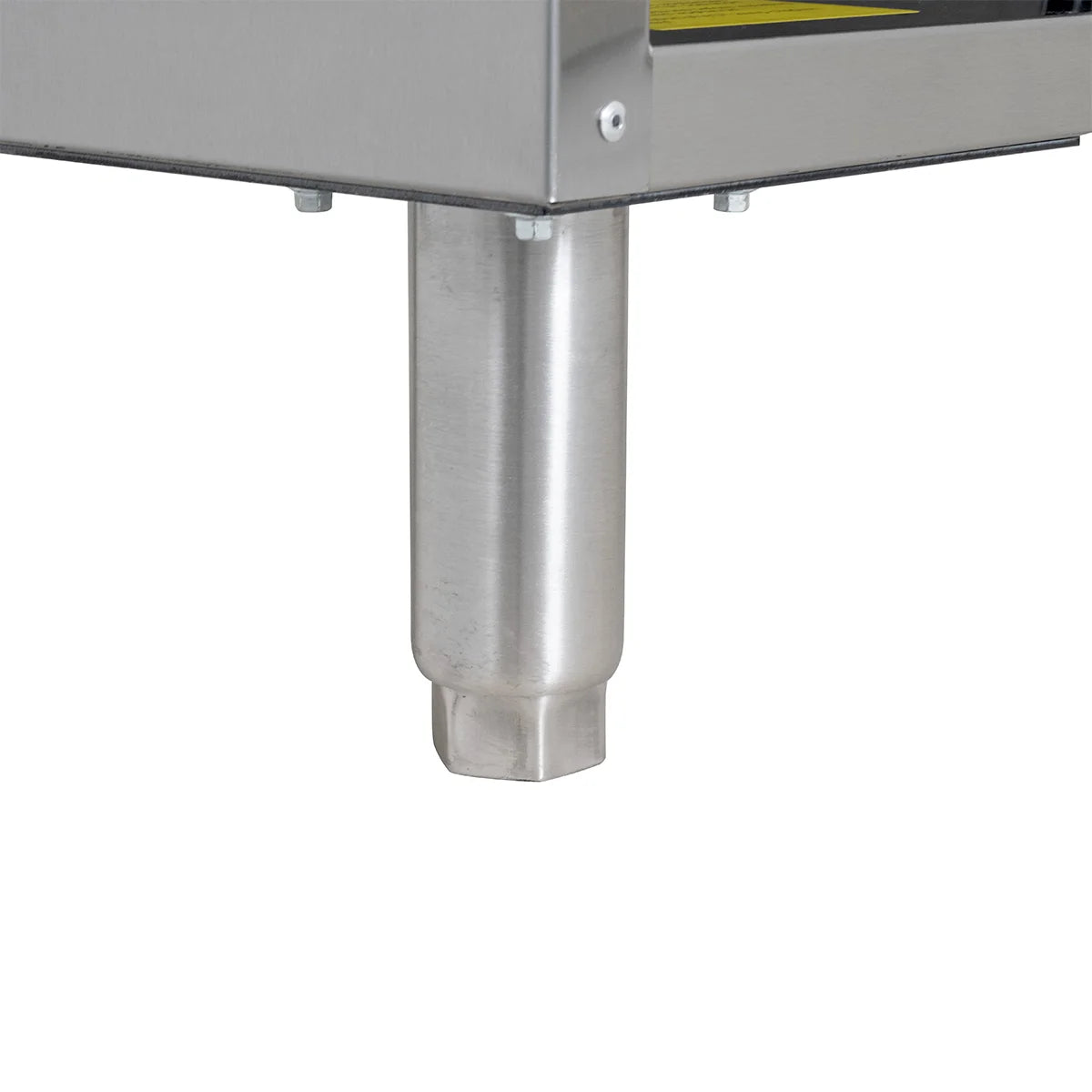 Cuisinière à gaz ECO avec soubassement ouvert - 43,2 kW - 6 brûleurs