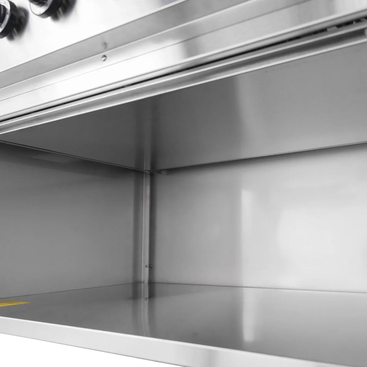 Cuisinière à gaz ECO avec soubassement ouvert - 43,2 kW - 6 brûleurs