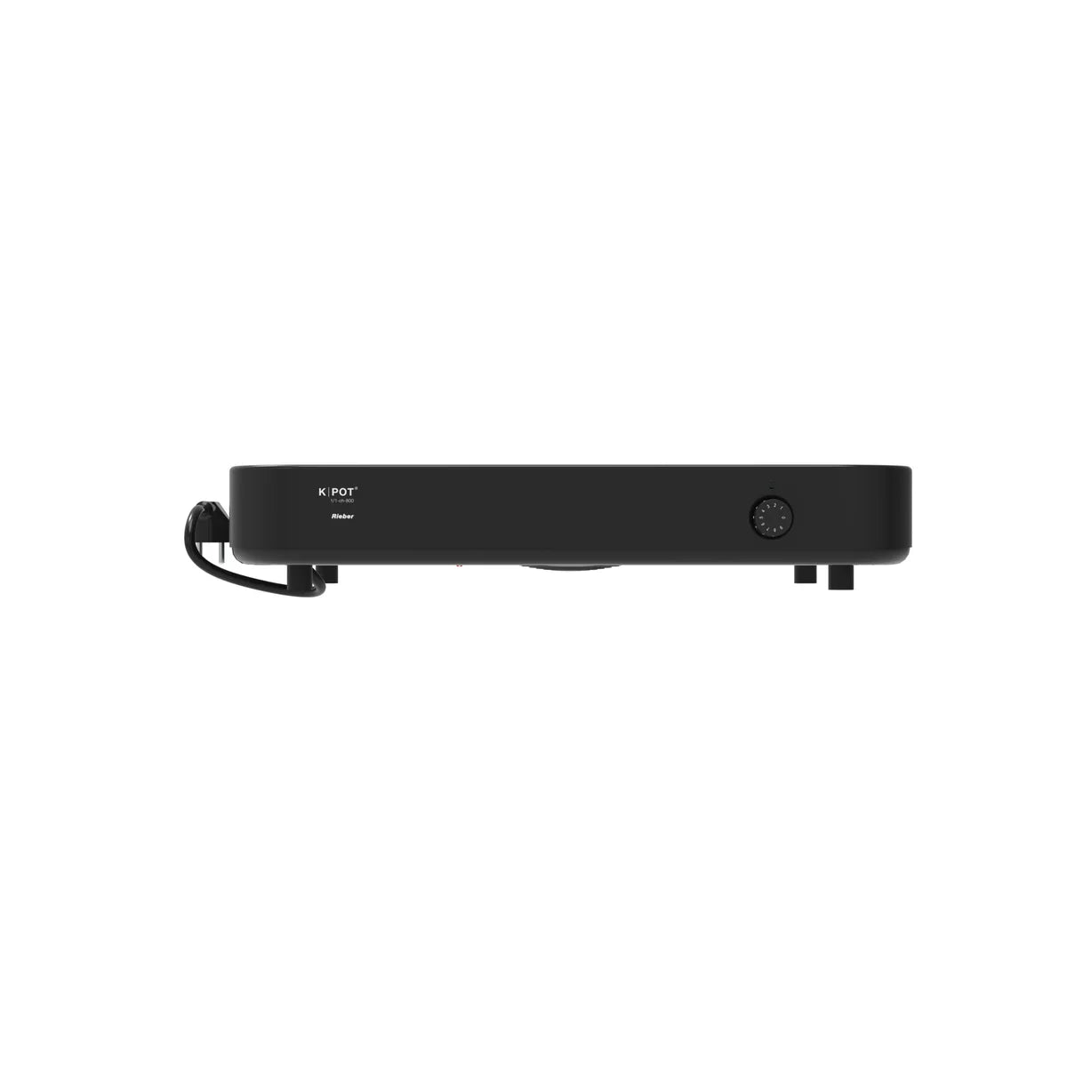 Rieber Distribution de maintien au chaud pour buffet avec plaque vitrocéramique K-POT 1/1-ch-800 noire