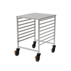 Chariot à glissières GN 2/1 Rieber avec couvercle et butée unilatérale