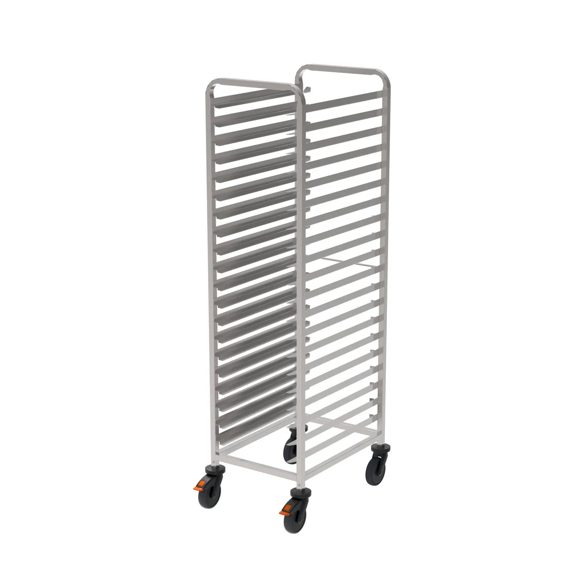 Chariot à grilles Rieber avec roulettes de protection – norme boulangère 400x600mm