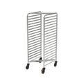 Chariot à glissières compact Rieber GN 2/1 avec roulettes de protection
