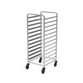 Chariot porte-plateaux Rieber 2/1 avec roulettes de protection – rails extra-larges