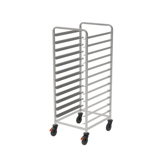 Chariot porte-plateaux Rieber 2/1 avec roulettes de protection – rails extra-larges