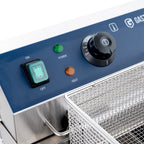 Friteuse électrique double ECO 13+13 litres avec robinet de vidange, 2x 5000 W, 400 V