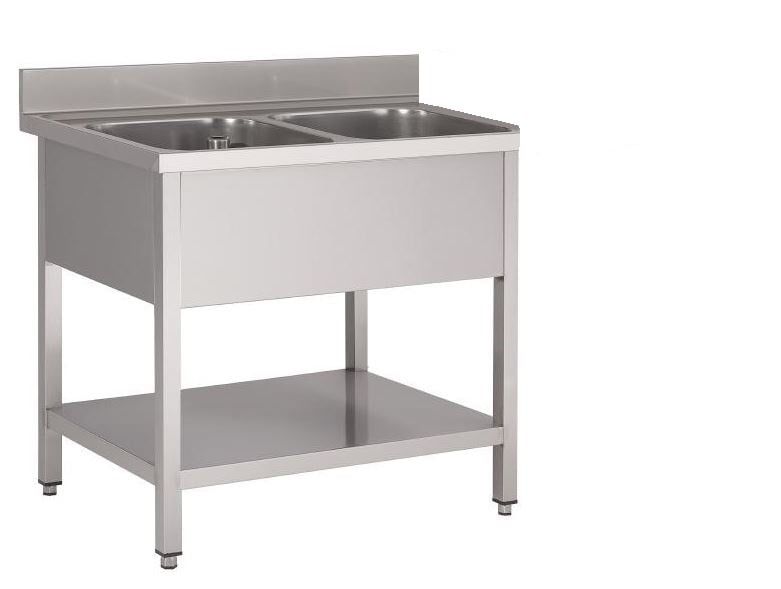 Plonge Basic 12x7 avec 2 éviers