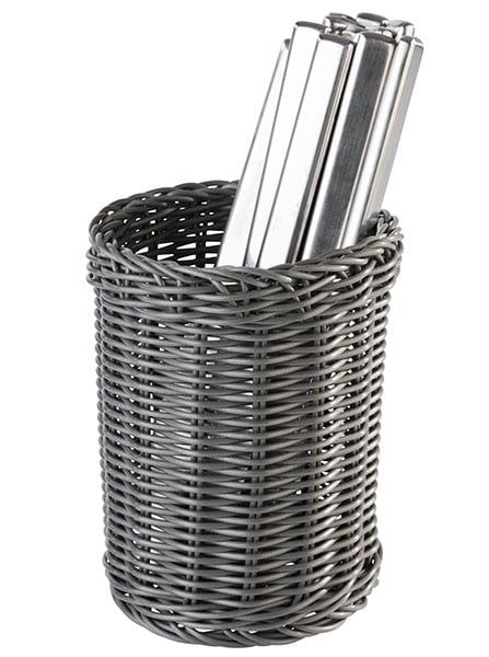 Présentoir à couverts APS -ECONOMIC- Vertical, anthracite, Ø de 12 cm, H : 15 cm