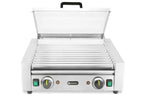 Gril à rouleaux - 2 zones avec couvercle économiseur d’énergie, HENDI, 11 rouleaux, 220-240V/980W, 566x527x(H)259mm