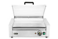 Grill à rouleaux, 1 zone avec couvercle économiseur d’énergie, HENDI, 7 rouleaux, 230V/620W, 566x375x(H)259mm