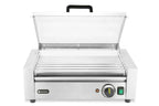 Grill à rouleaux, 1 zone avec couvercle économiseur d’énergie, HENDI, 7 rouleaux, 230V/620W, 566x375x(H)259mm