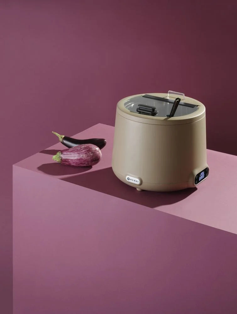 Marmite à soupe UNIQ, HENDI, 8L, beige, 220-240V/500W, ø365x(H)325mm