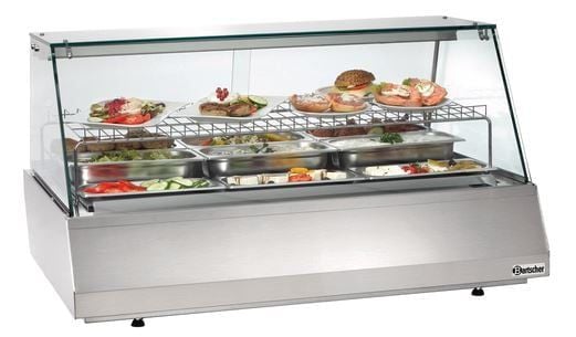 Bartscher Vitrine réfrig. 3/1 GN, verre plat