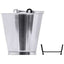 Seau avec anneau de fond, 15 l, en inox 18/10, étincelant