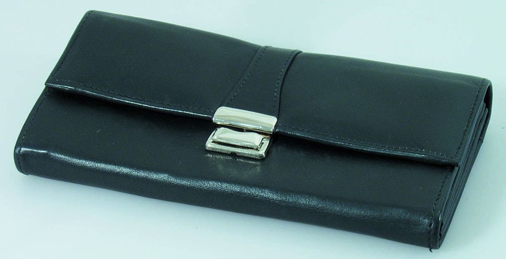 Sac de serveur, cuir, noir, 5 compartiments pour les notes