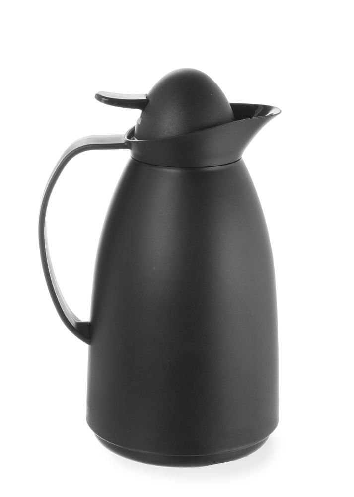 Verseuse isotherme avec bouteille intérieure en verre, HENDI, 1L, Noir, ø140x(H)268mm