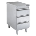 Meuble à tiroirs en acier inoxydable BASIC, 3 tiroirs, unité 700, AISI 201