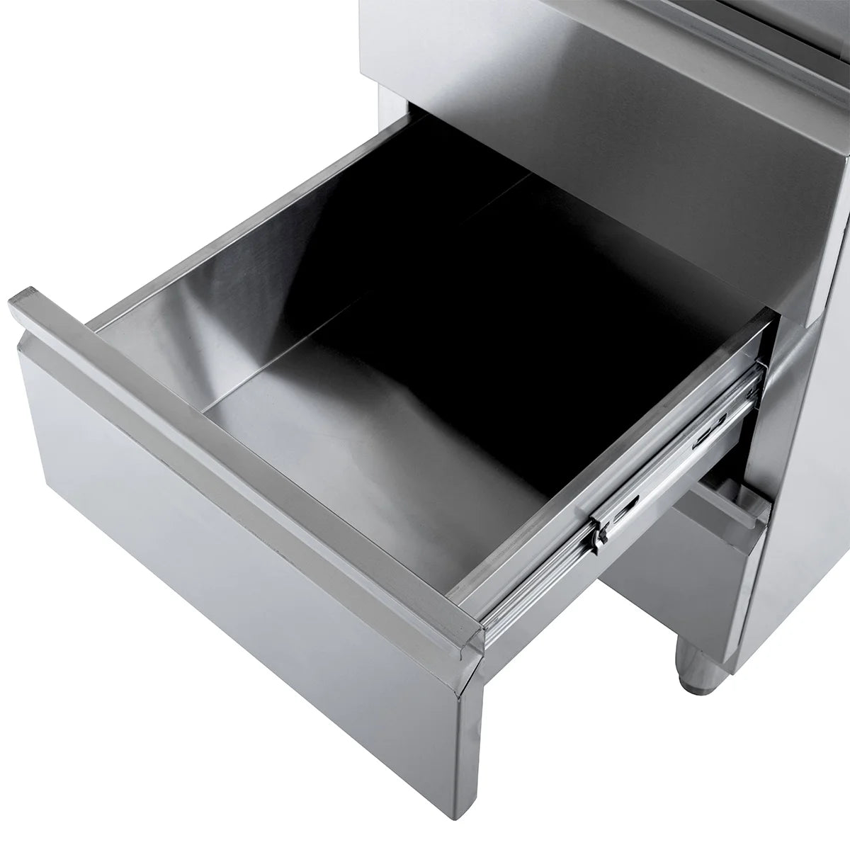 Meuble à tiroirs en acier inoxydable BASIC, 3 tiroirs, unité 600, AISI 201