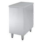 Meuble à tiroirs en acier inoxydable BASIC, 3 tiroirs, unité 700, AISI 201