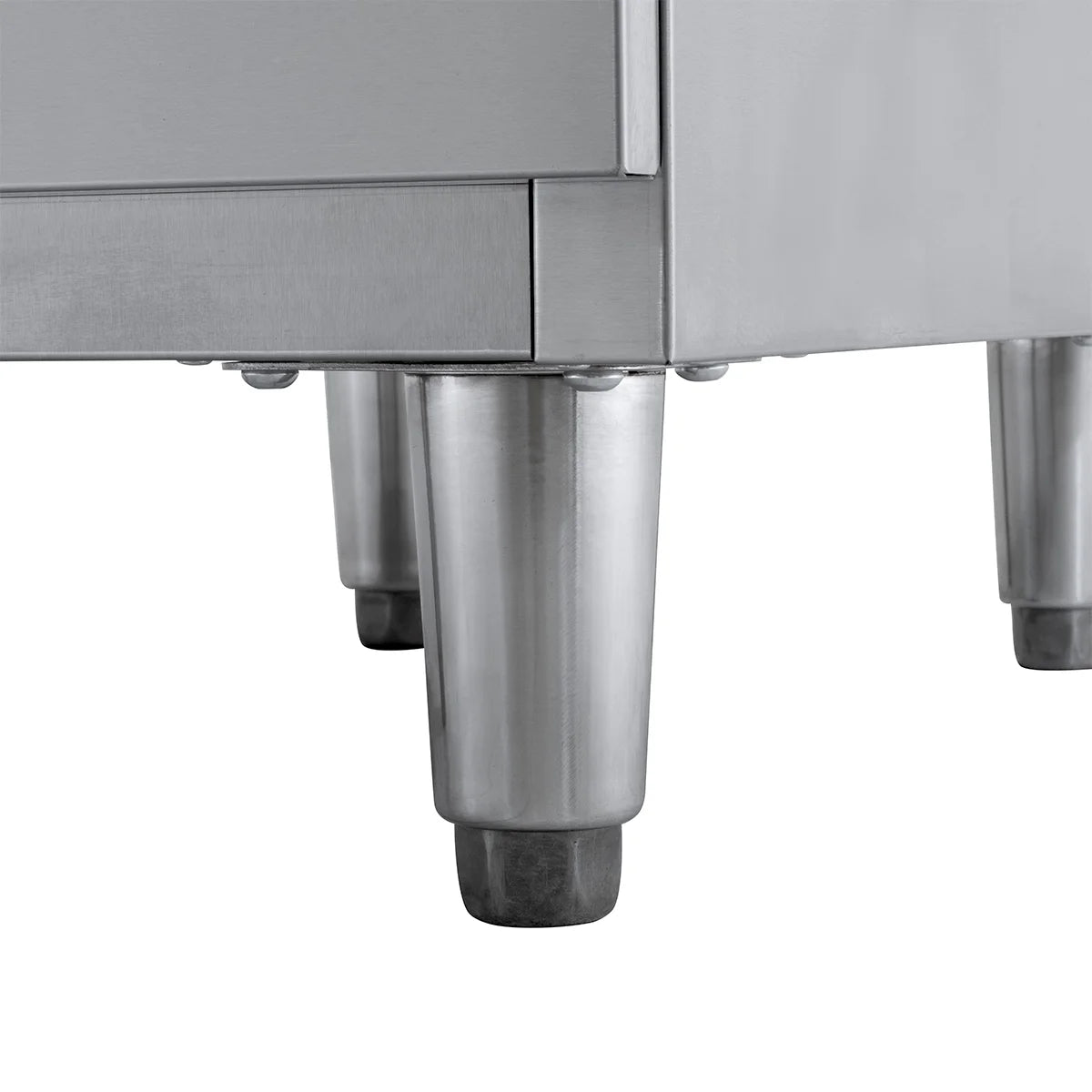 Meuble à tiroirs en acier inoxydable BASIC, 3 tiroirs, unité 600, AISI 201