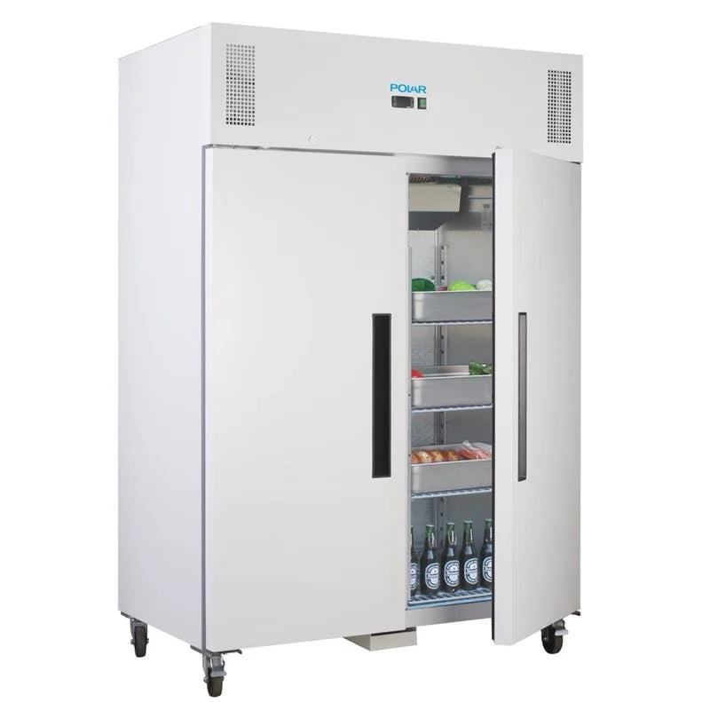 Armoire réfrigérée professionnelle Polar série G 1200 litres 2 portes blanche