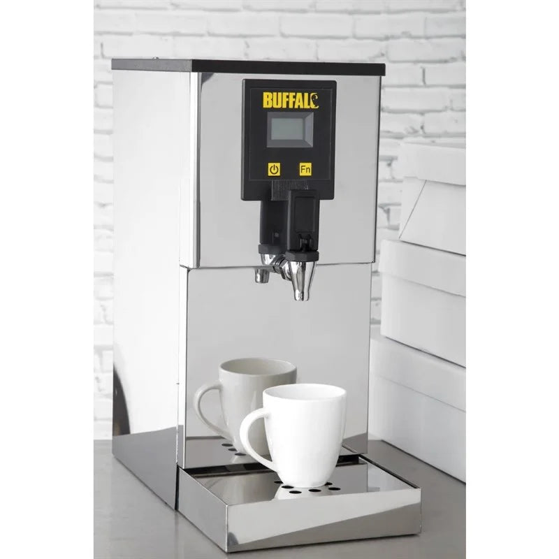 Distributeur d’eau chaude Buffalo 10 L avec raccordement fixe à l’eau
