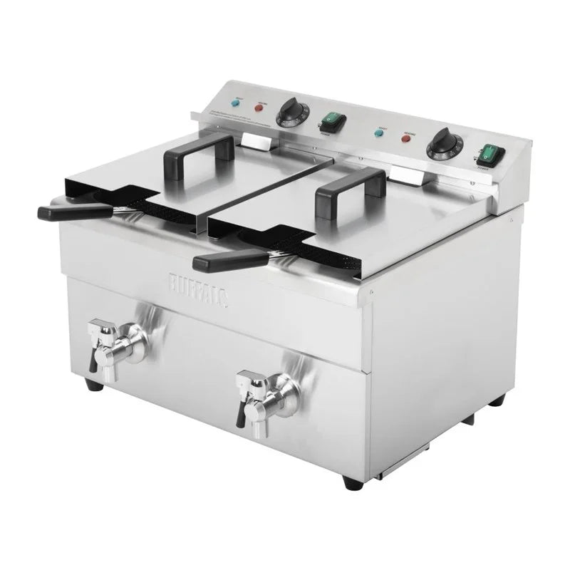 Buffalo Friteuse à induction double 2 x 3000W